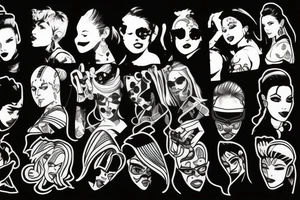 90s pop culture themed tattoo idea