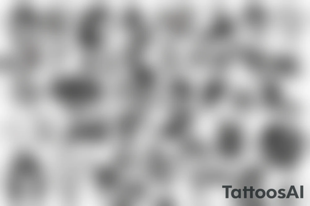 90s pop culture themed tattoo idea