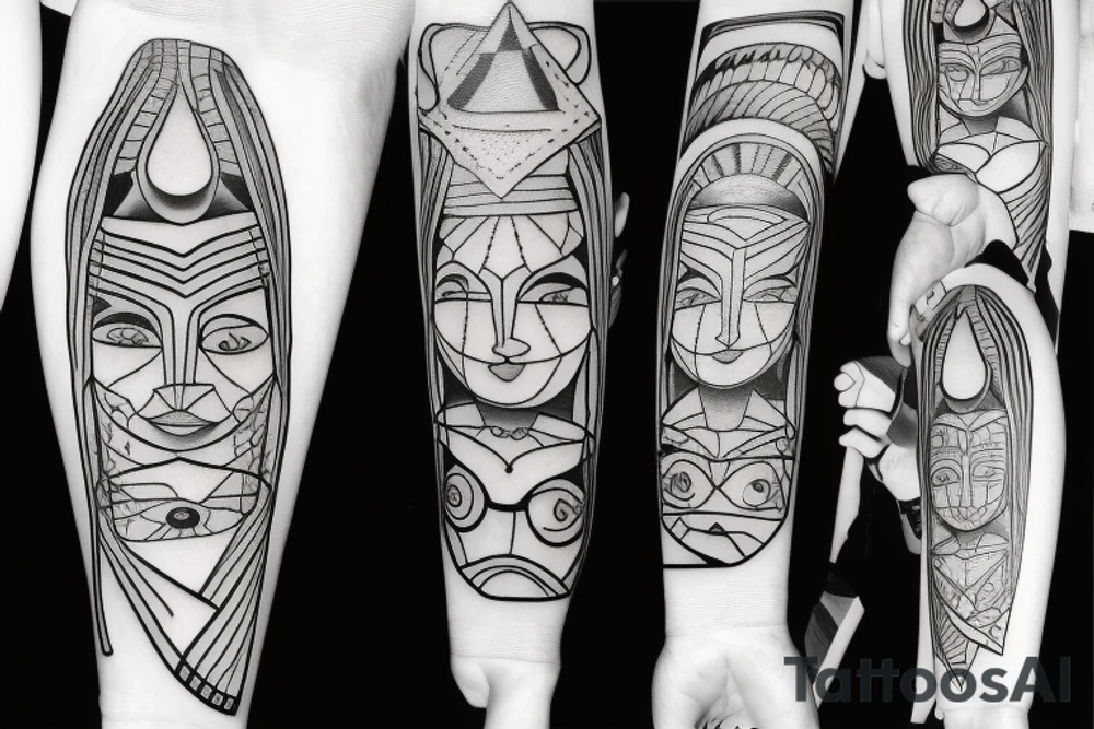 Family with two boys tattoo idea