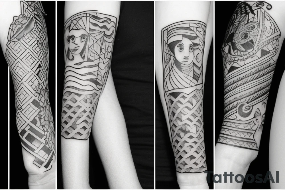 Family with two boys tattoo idea