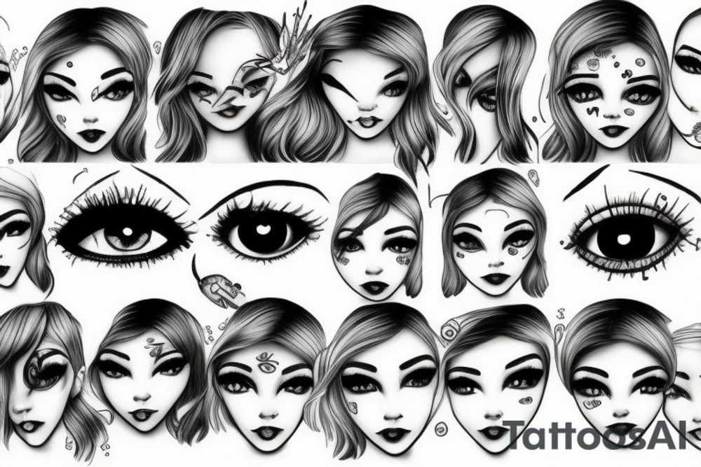 missing her, sad, eye; depressed, beautiful tattoo idea