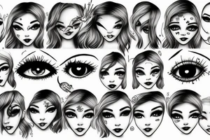 missing her, sad, eye; depressed, beautiful tattoo idea