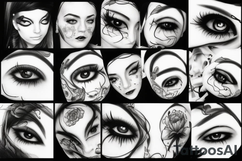 missing her, sad, eye; depressed, beautiful tattoo idea