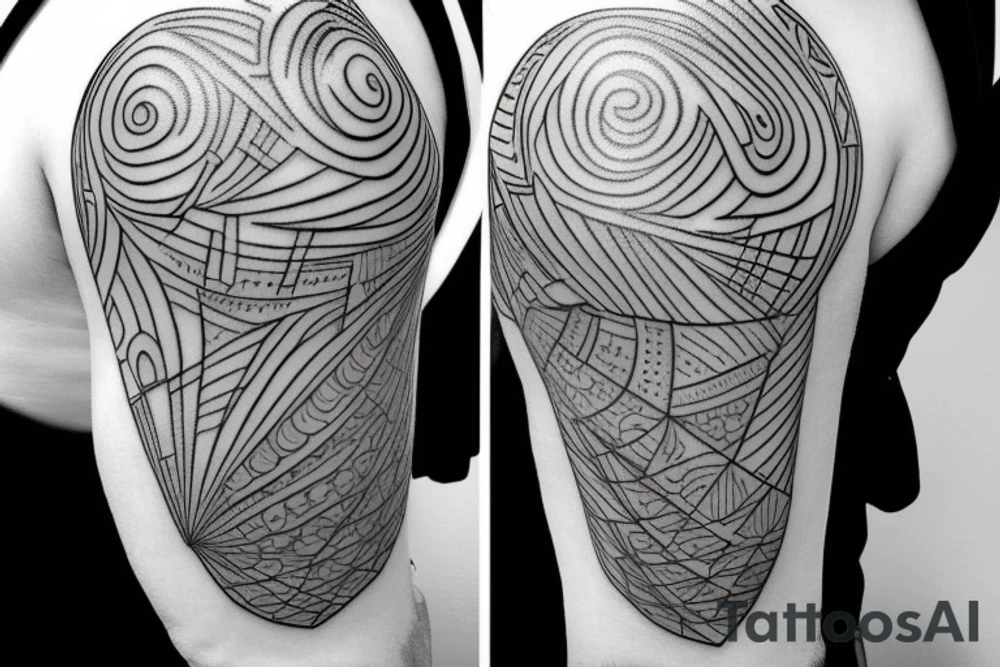 Small tatto on the triceps showing a mindfulness and love to the family. tattoo idea