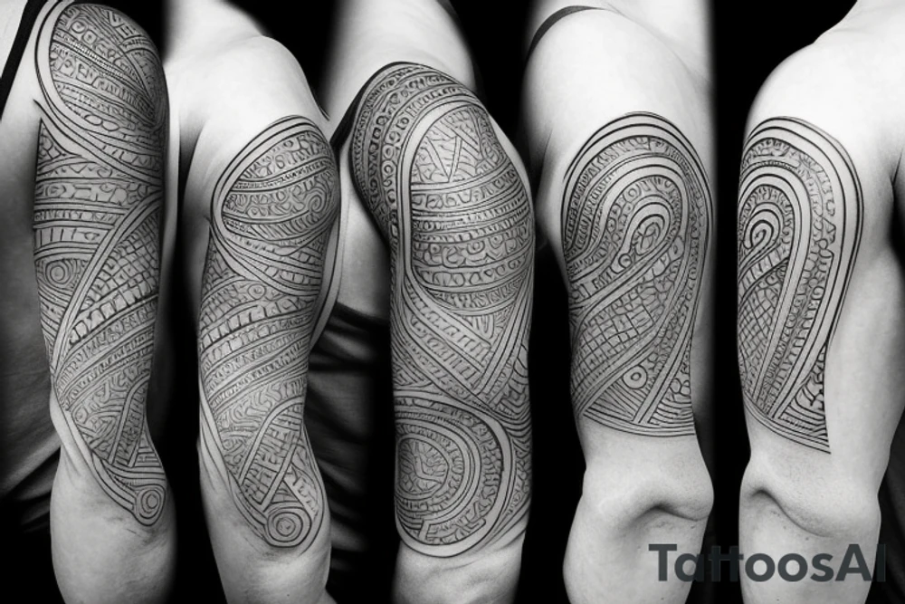 Small tatto on the triceps showing a mindfulness and love to the family. tattoo idea