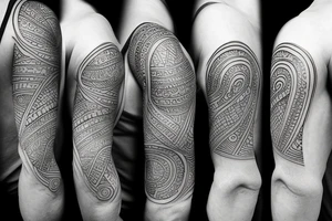 Small tatto on the triceps showing a mindfulness and love to the family. tattoo idea