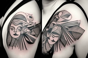 Small tatto on the triceps showing a mindfulness and love to the family. tattoo idea
