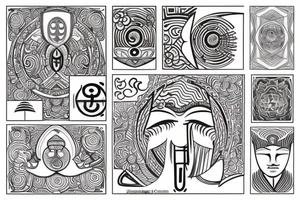 mindfulness and harmony mixed with delta symbol that represents contant change in life. tattoo idea
