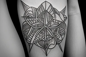 mindfulness and harmony mixed with delta symbol that represents contant change in life. tattoo idea