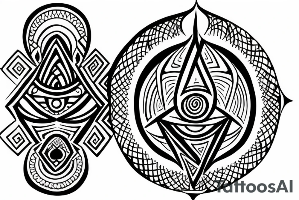 mindfulness and harmony mixed with delta symbol that represents contant change in life. tattoo idea