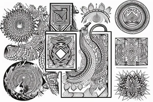 mindfulness and harmony mixed with delta symbol that represents contant change in life. tattoo idea