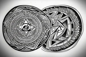 mindfulness and harmony mixed with delta symbol that represents contant change in life. tattoo idea