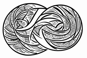 mindfulness and harmony mixed with delta symbol that represents contant change in life. tattoo idea