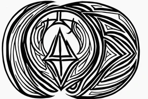 mindfulness and harmony mixed with delta symbol that represents contant change in life. tattoo idea