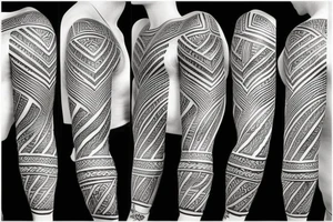 Tribal half sleeve tattoo idea