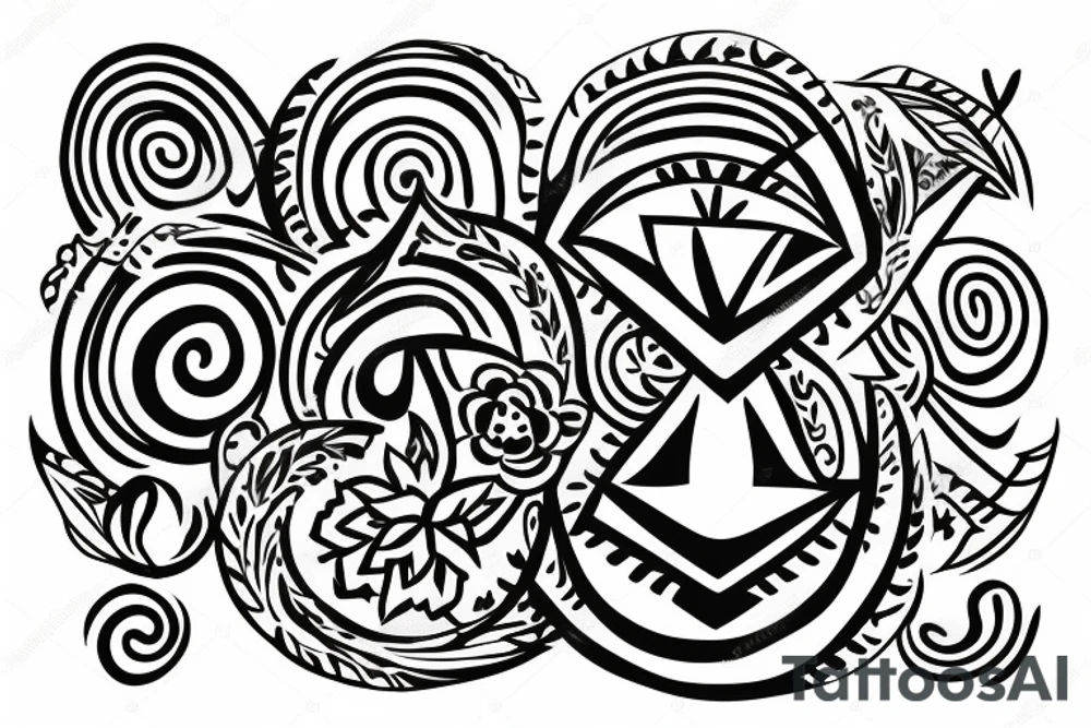 mindfulness and harmony mixed with delta symbol that represents contant change in life. tattoo idea