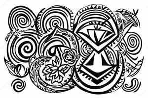 mindfulness and harmony mixed with delta symbol that represents contant change in life. tattoo idea
