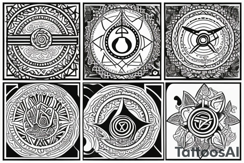 mindfulness and harmony mixed with delta symbol that represents contant change in life. tattoo idea