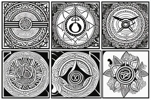 mindfulness and harmony mixed with delta symbol that represents contant change in life. tattoo idea