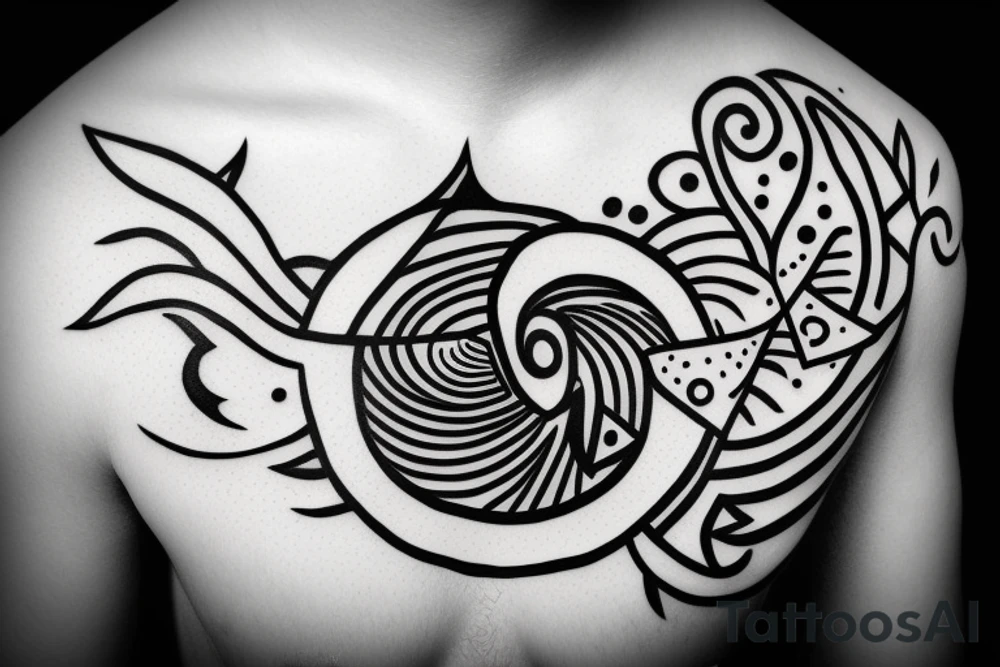 mindfulness and harmony mixed with delta symbol that represents contant change in life. tattoo idea