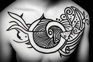 mindfulness and harmony mixed with delta symbol that represents contant change in life. tattoo idea