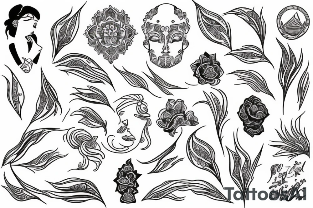 mindfulness and harmony tattoo idea