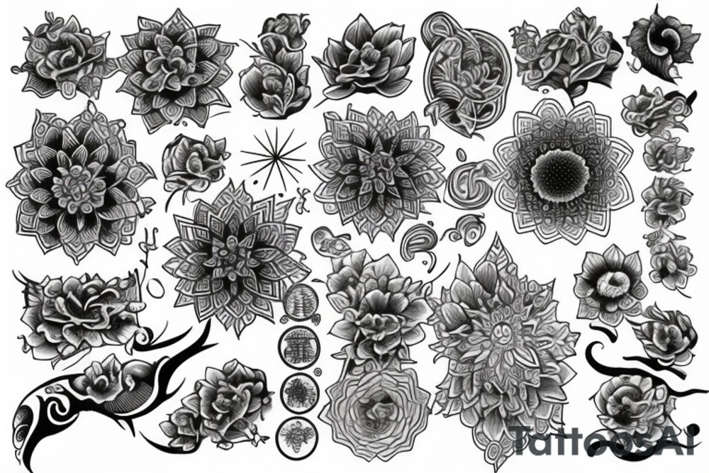 mindfulness and harmony tattoo idea