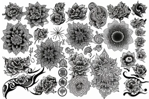 mindfulness and harmony tattoo idea