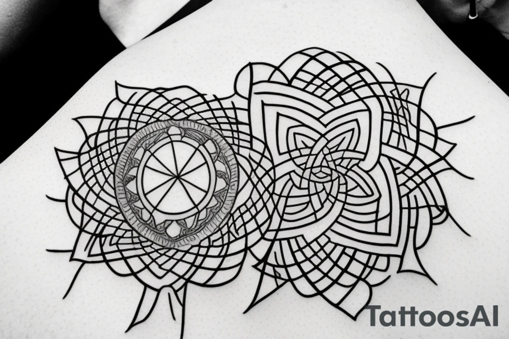 minimalistic symbol of mindfulness and harmony tattoo idea