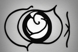 minimalistic symbol of mindfulness and earth. tattoo idea