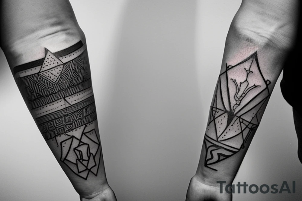 minimalistic symbol of mindfulness and harmony in life. tattoo idea