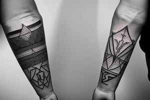 minimalistic symbol of mindfulness and harmony in life. tattoo idea