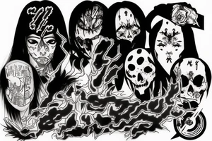 Metal rap tattoo idea