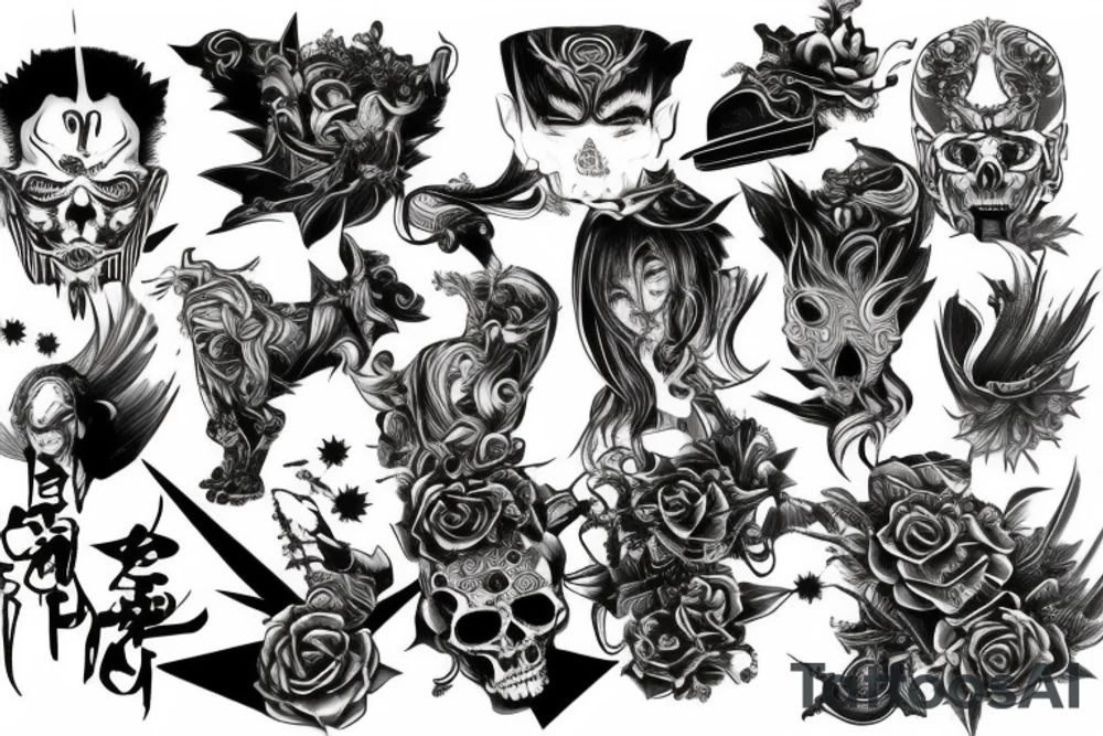 Metal rap tattoo idea