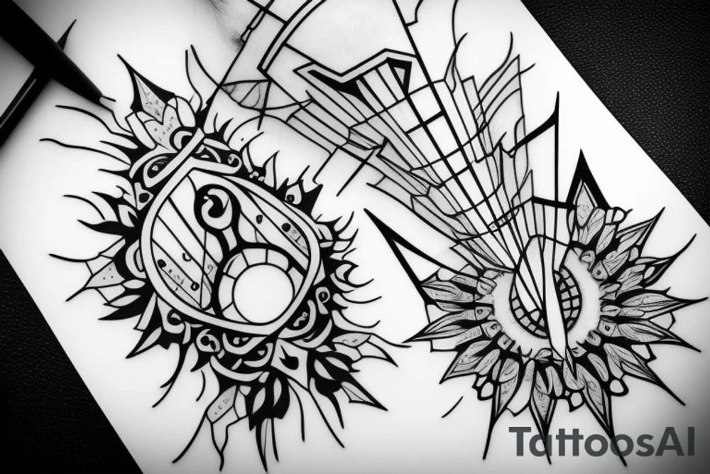 hourglass tattoo idea