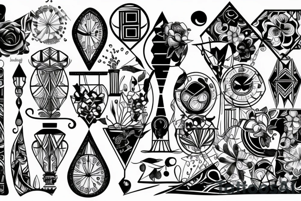 hourglass tattoo idea