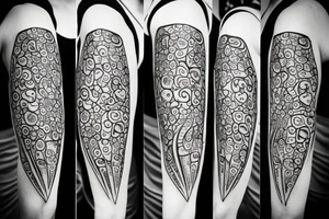 minimalistic hourglass tattoo idea