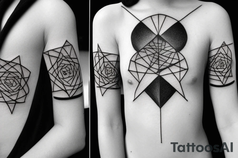 minimalistic hourglass tattoo idea