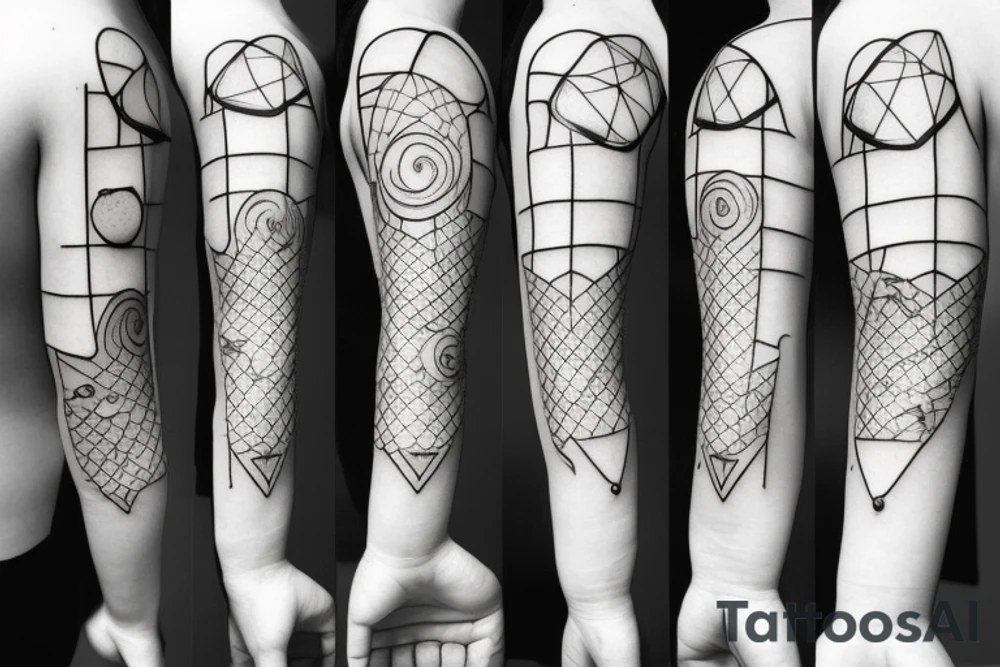minimalistic hourglass tattoo idea