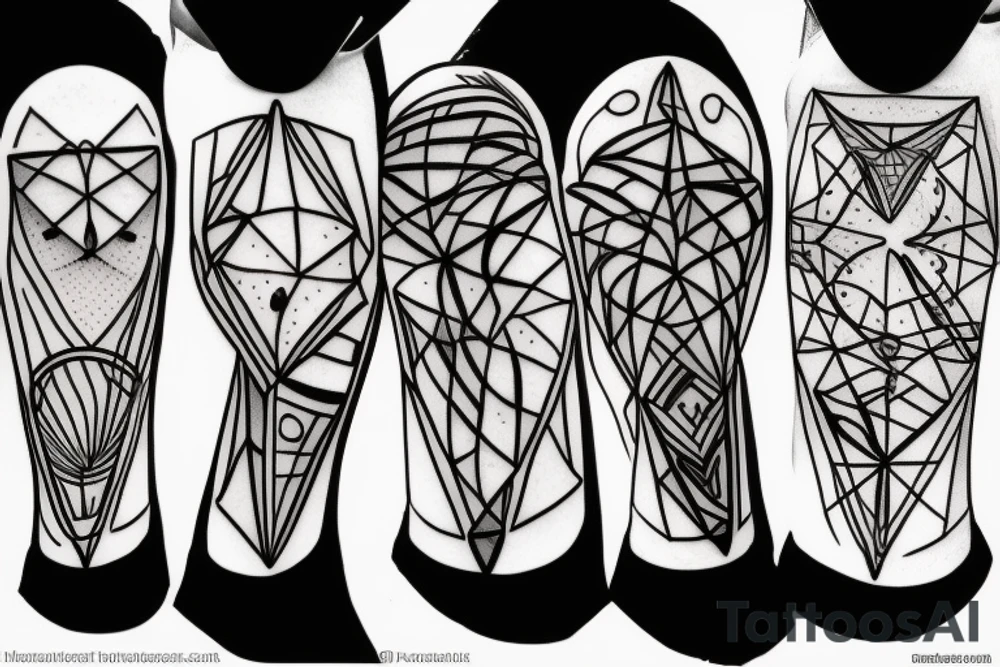 minimalistic hourglass tattoo idea