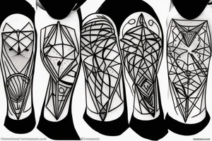 minimalistic hourglass tattoo idea