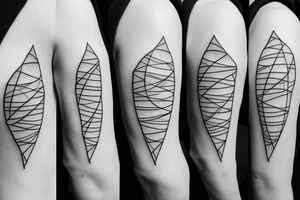 minimalistic hourglass tattoo idea