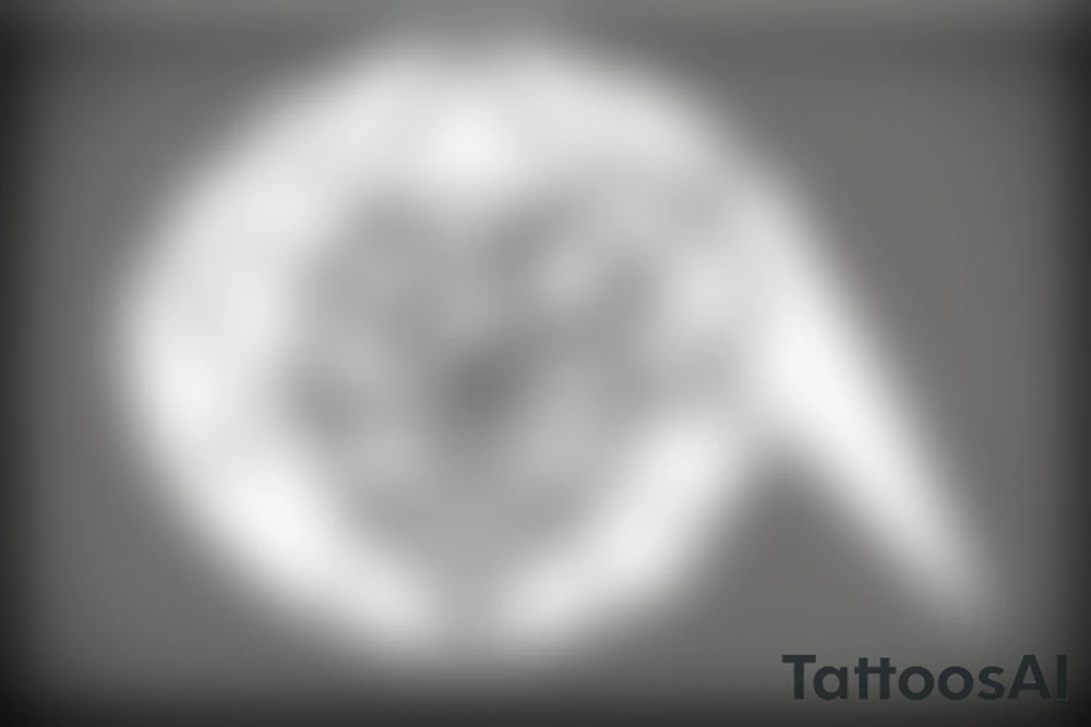 minimalistic hourglass with symbol of life inside tattoo idea