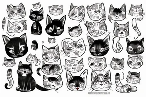 a house cat tattoo idea
