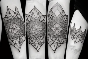 a hourglass mixed with delta symbol tattoo idea
