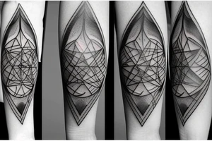 a hourglass mixed with delta symbol tattoo idea