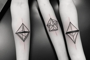 delta symbol mixed with hourglass tattoo idea
