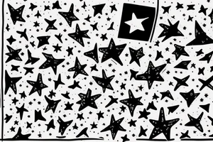 A man looks up at the sky and sees falling stars tattoo idea