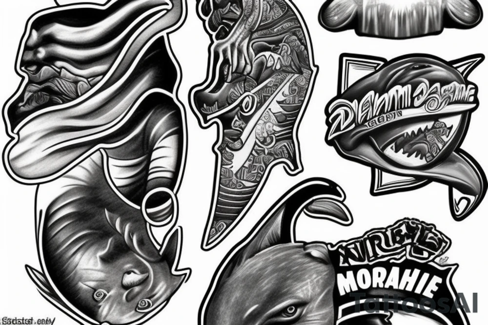 Miami dolphin tattoo idea