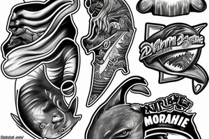 Miami dolphin tattoo idea
